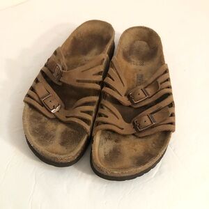 Birkenstock Brown Granada Strappy Sandals Outdoor Hiking  Sz 38